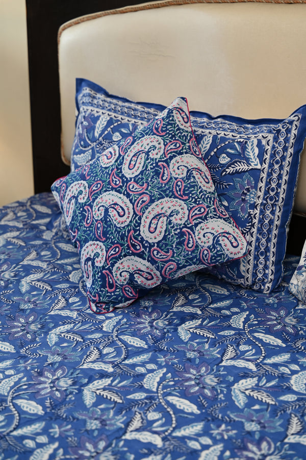 Paisley Paradise Cotton Cushion Cover