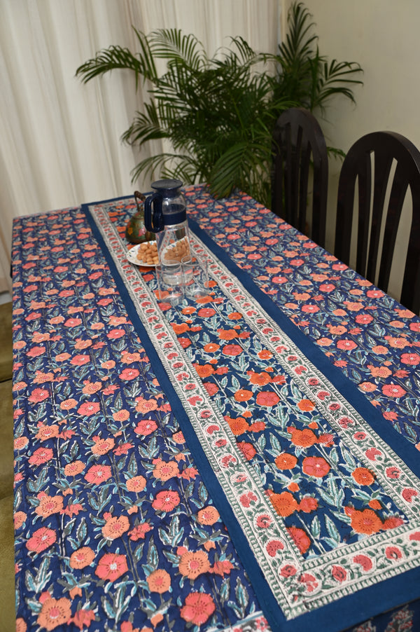 Meenakari Floral Dining Table Runner