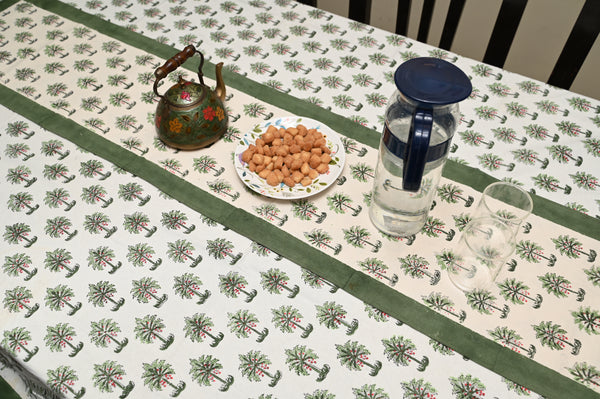 Kadambari Green Dining Table Runner