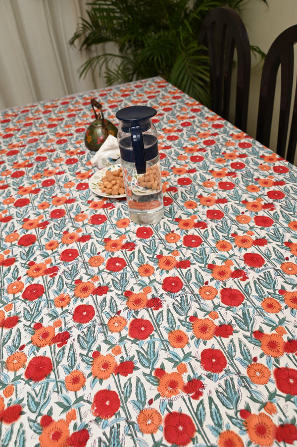 Poppy Paradise Cotton Table Cover