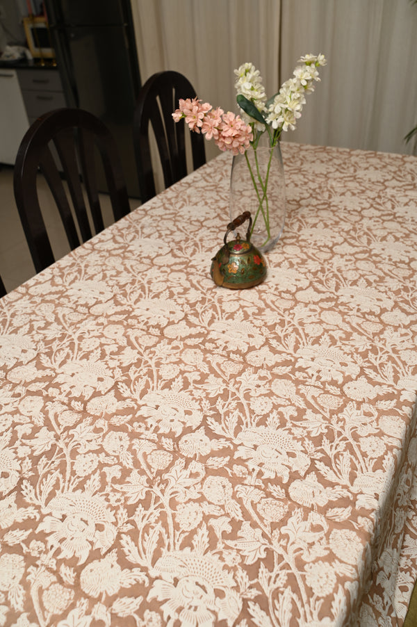 Peach Blossom Cotton Table Cover