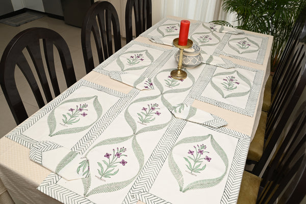 Parijat Patra Table Mats  & Napkins - Set of 6