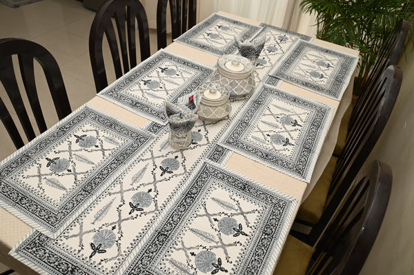 Moonlight Meadow Table Mats  & Napkins - Set of 6