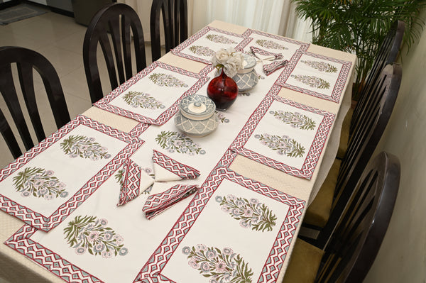 Rajwadi Elegance Table Mats  & Napkins - Set of 6