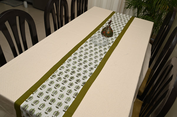 Palm Grove Cotton Dining Table Runner