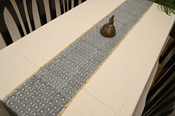 Ashoka Leaf Cotton Dining Table Runner