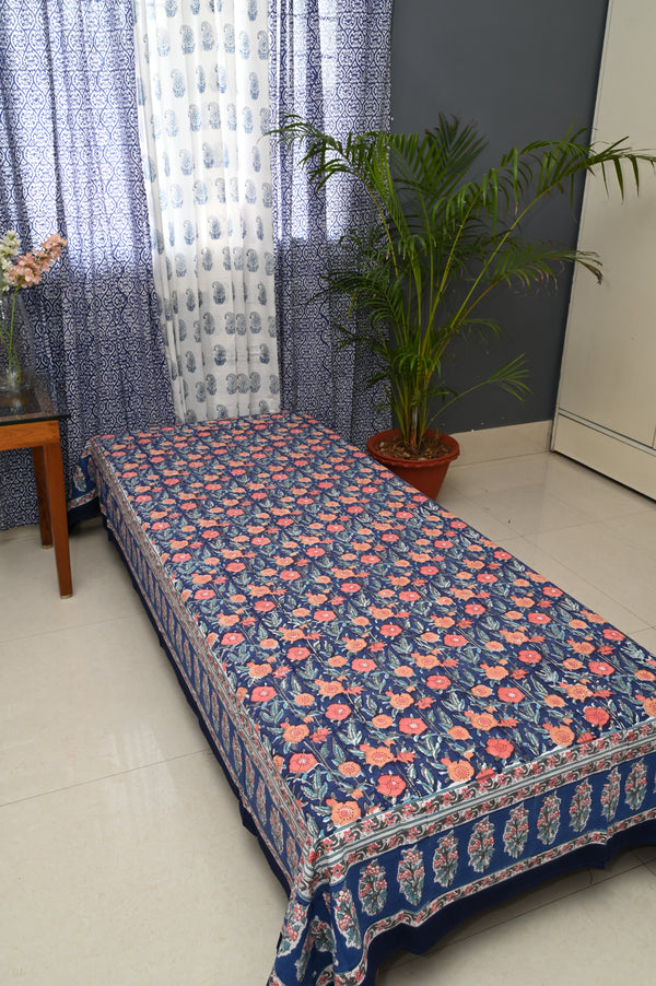 Bohemian Blue Single Bedsheet